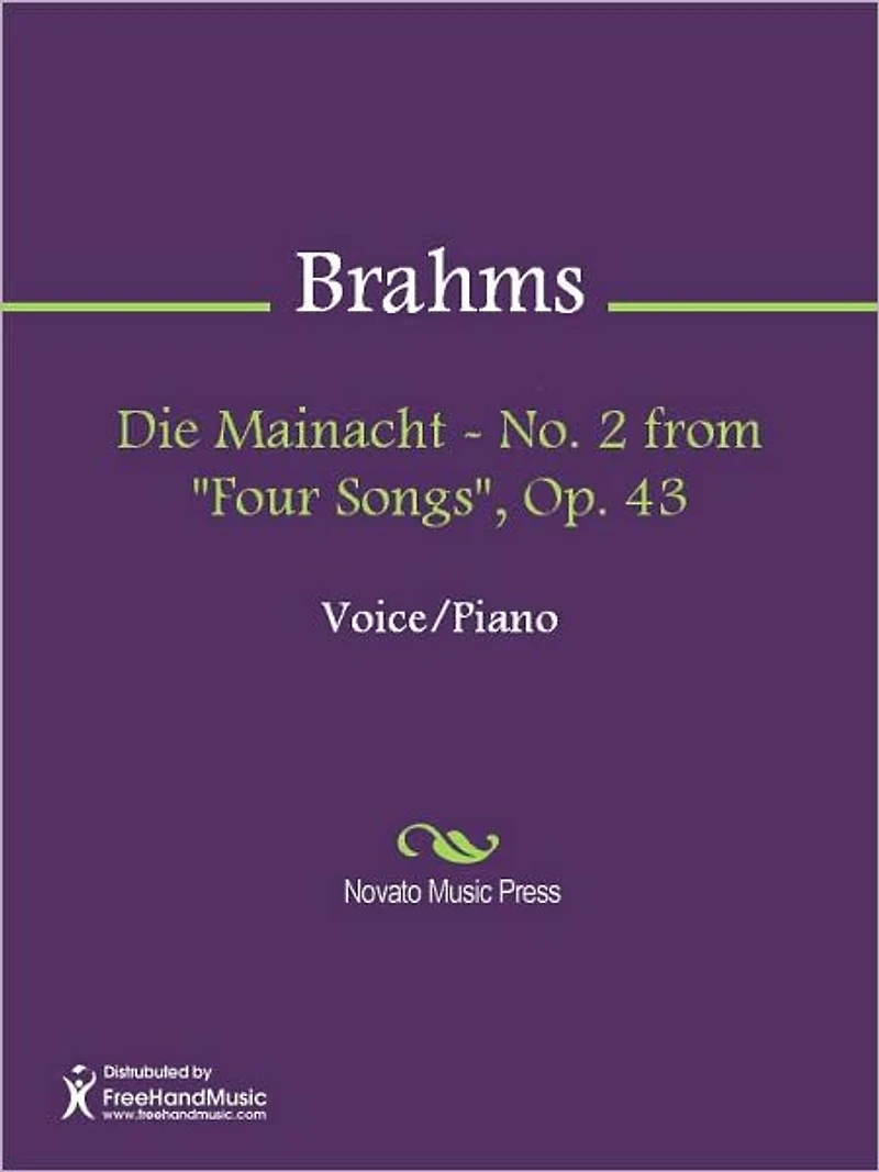 Die Mainacht - No. 2 from "Four Songs", Op. 43