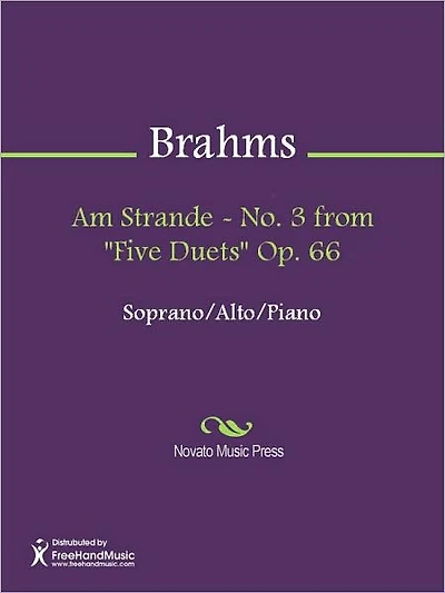 Am Strande - No. 3 from "Five Duets" Op. 66