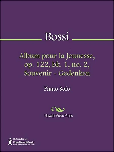 Album pour la Jeunesse, op. 122, bk. 1, no. 2, Souvenir - Gedenken