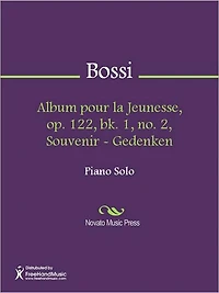 Album pour la Jeunesse, op. 122, bk. 1, no. 2, Souvenir - Gedenken