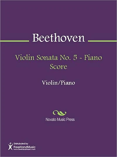 Violin Sonata No. 5 - Piano Score
