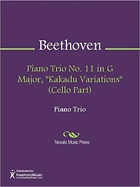 Piano Trio No. 11 in G Major, "Kakadu Variations" (Piano Score)