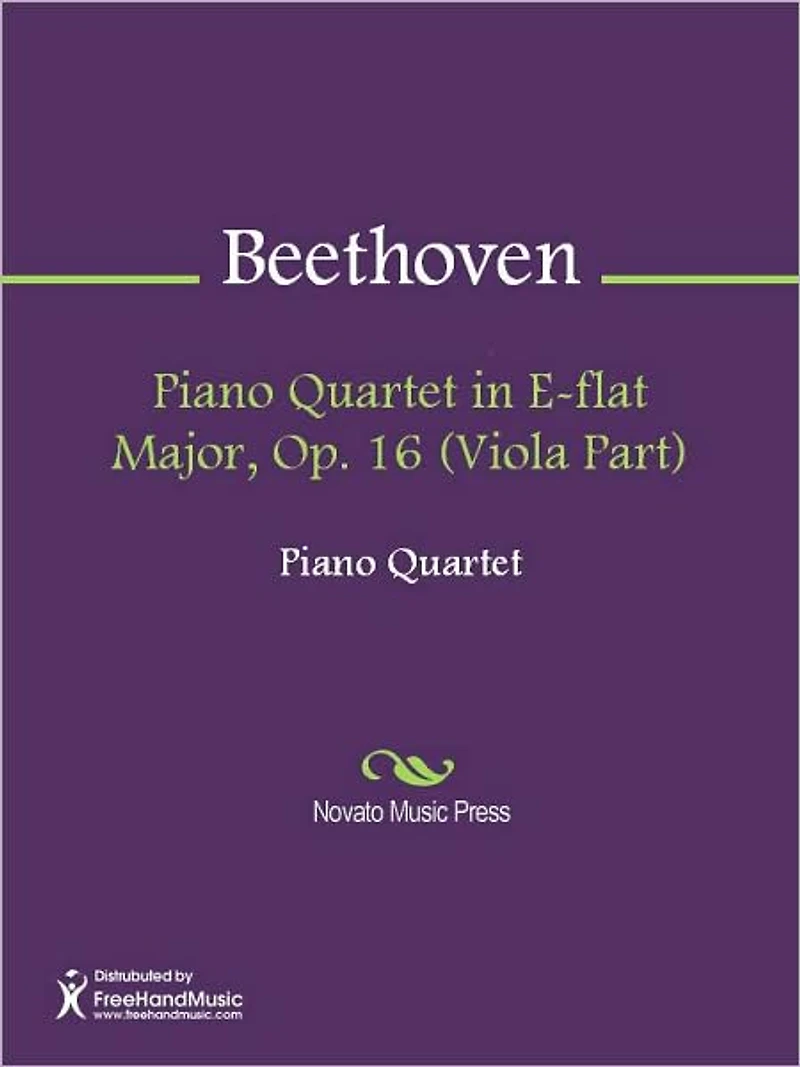 Piano Quartet in E-flat Major, Op. 16 (Viola Part)