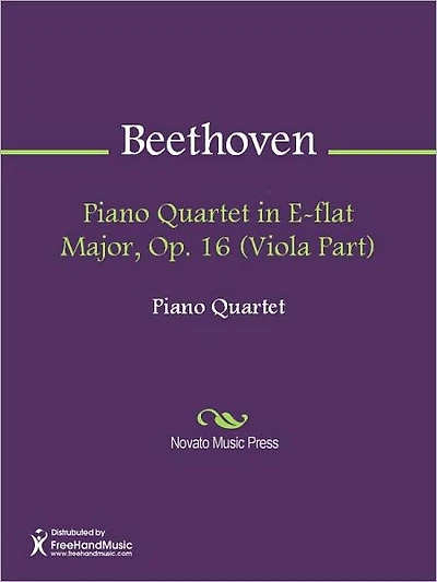 Piano Quartet in E-flat Major, Op. 16 (Viola Part)