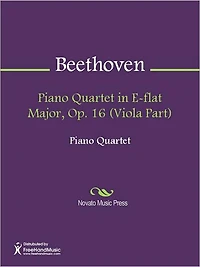 Piano Quartet in E-flat Major, Op. 16 (Viola Part)