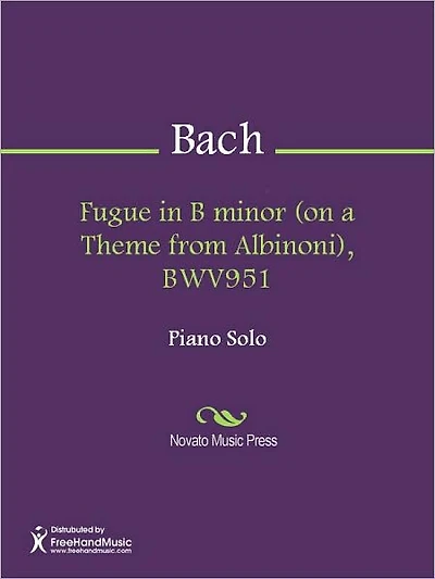 Fugue in B minor (on a Theme from Albinoni), BWV951