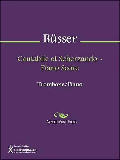 Cantabile et Scherzando - Piano Score
