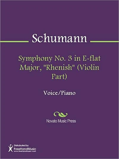 Symphony No. 3 in E-flat Major, "Rhenish" (Violin Part)
