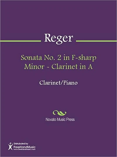 Sonata No. 2 in F-sharp Minor - Clarinet in A