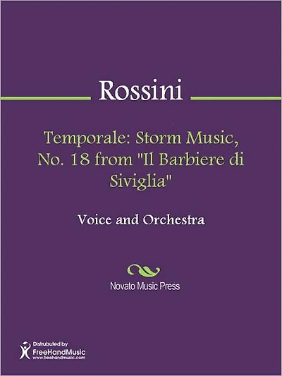 Temporale: Storm Music, No. 18 from "Il Barbiere di Siviglia"