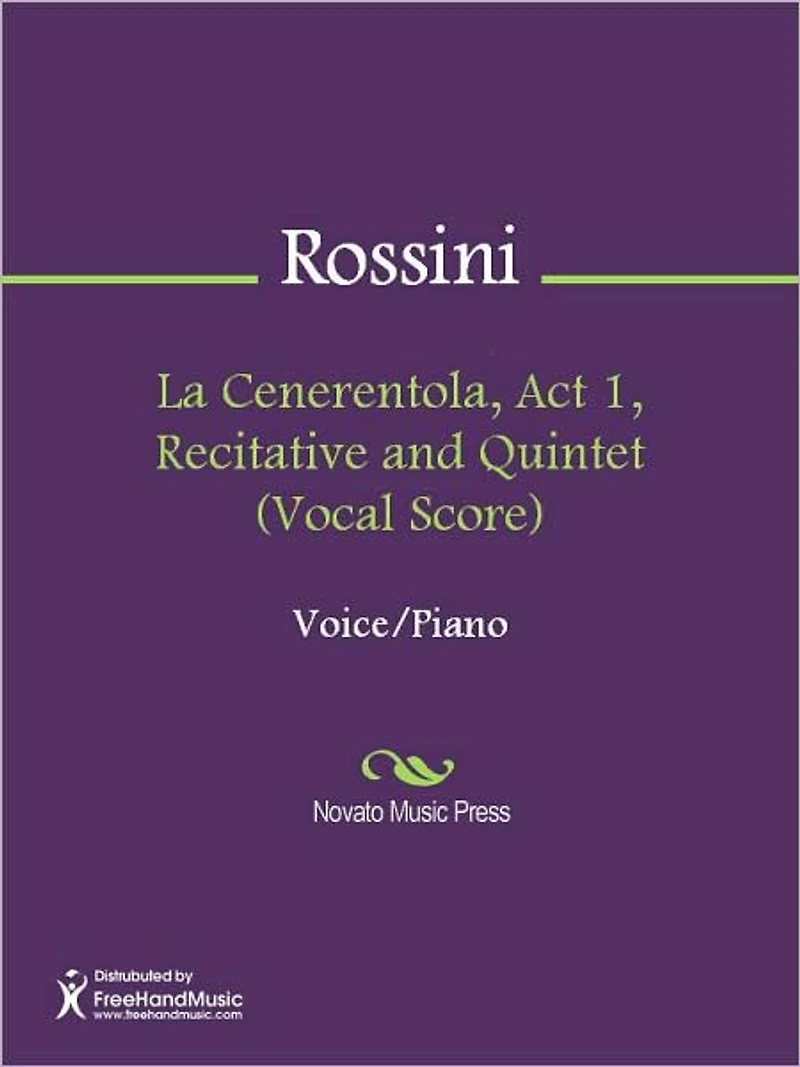 La Cenerentola, Act 1, Recitative and Quintet (Vocal Score)