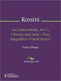 La Cenerentola, Act 1, Chorus and Aria - Don Magnifico (Vocal Score)