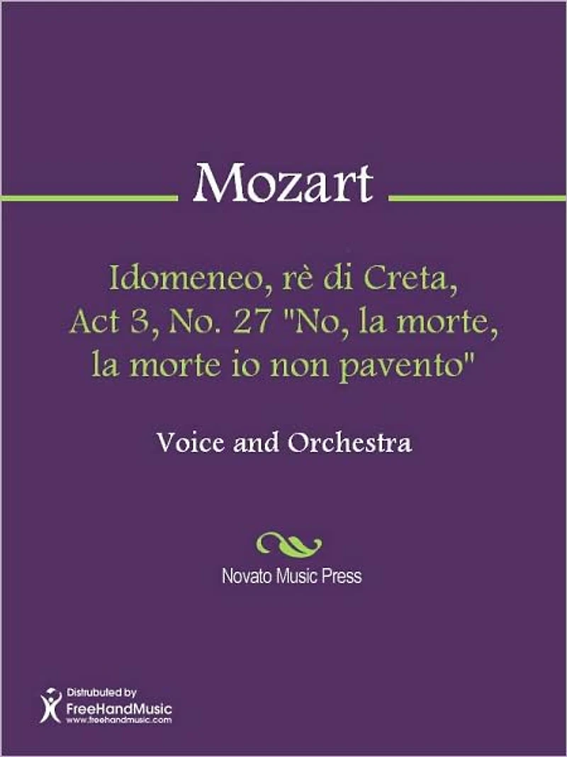 Idomeneo, re di Creta, Act 3, No. 27 "No, la morte, la morte io non pavento"