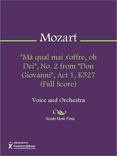 "Ma qual mai s'offre, oh Dei", No. 2 from "Don Giovanni", Act 1, K527 (Full Score)