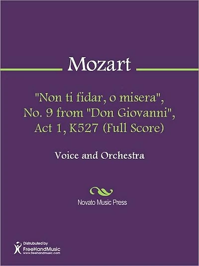 "Non ti fidar, o misera", No. 9 from "Don Giovanni", Act 1, K527 (Full Score)