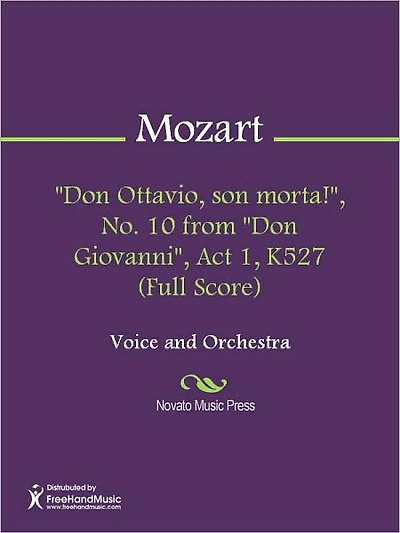 "Don Ottavio, son morta!", No. 10 from "Don Giovanni", Act 1, K527 (Full Score)