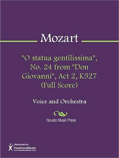 "O statua gentilissima", No. 24 from "Don Giovanni", Act 2, K527 (Full Score)