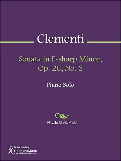 Sonata in F-sharp Minor, Op. 26, No. 2