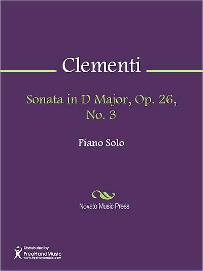 Sonata in D Major, Op. 26, No. 3
