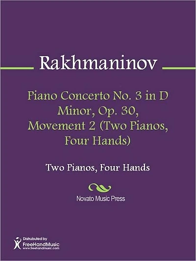 Piano Concerto No. 3 in D Minor, Op. 30, Movement 2 (Two Pianos, Four Hands)