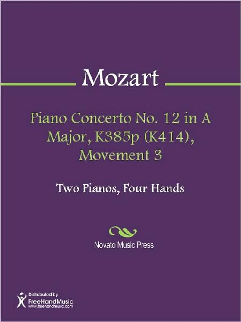 Piano Concerto No. 12 in A Major, K385p (K414), Movement 3