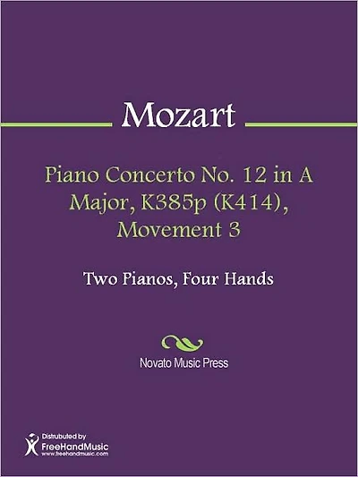 Piano Concerto No. 12 in A Major, K385p (K414), Movement 3