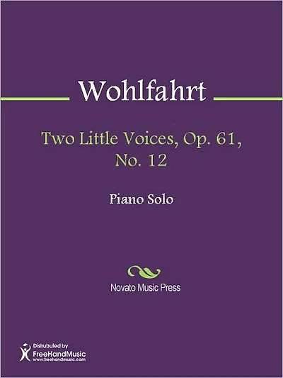 Two Little Voices, Op. 61, No. 12