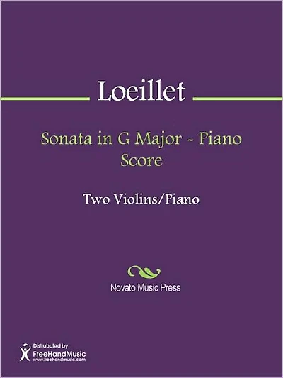Sonata in G Major - Piano Score