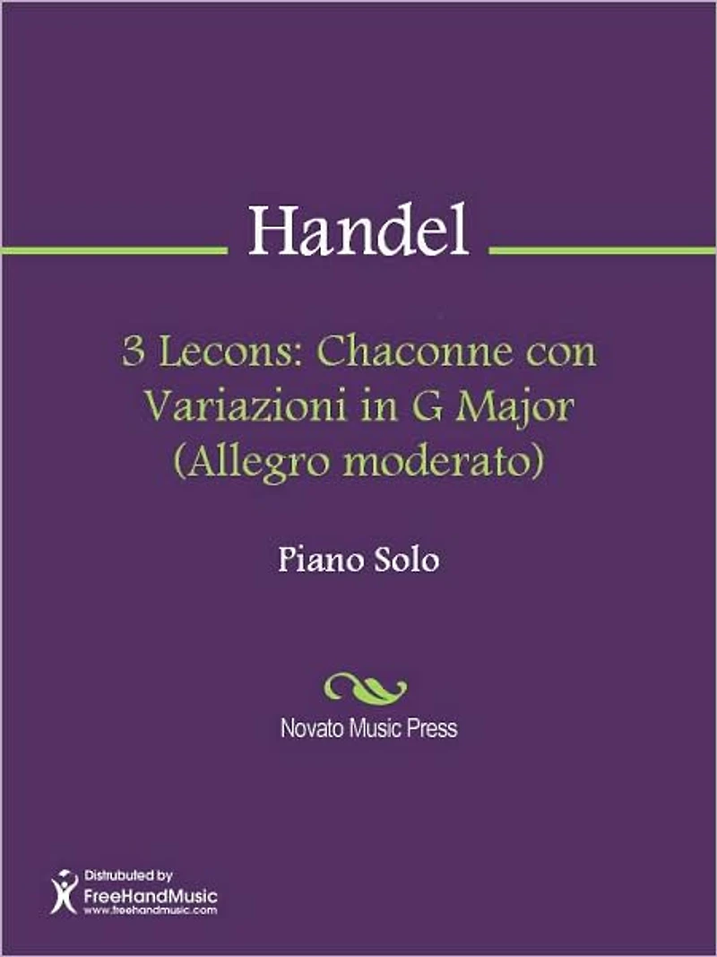 3 Lecons: Chaconne con Variazioni in G Major (Allegro moderato)
