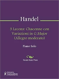 3 Lecons: Chaconne con Variazioni in G Major (Allegro moderato)