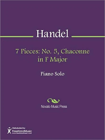 7 Pieces: No. 5, Chaconne in F Major