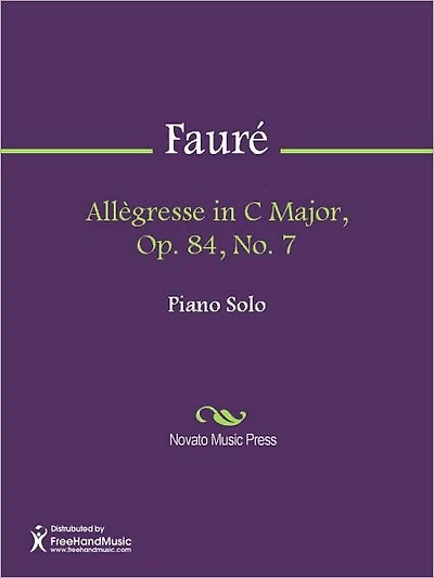 Allegresse in C Major, Op. 84, No. 7