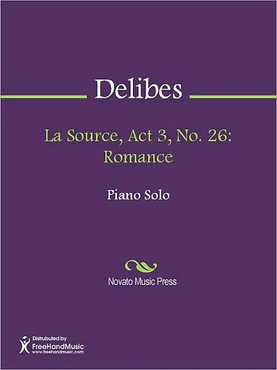 La Source, Act 3, No. 26: Romance