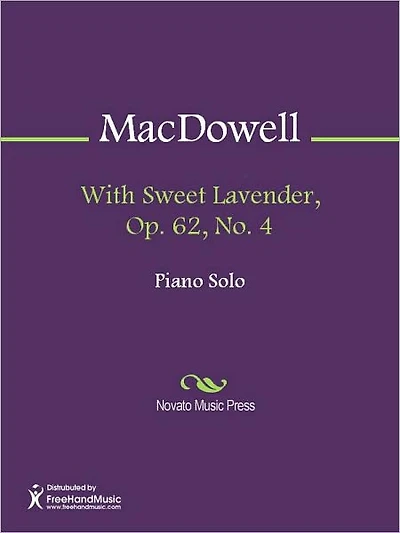 With Sweet Lavender, Op. 62, No. 4
