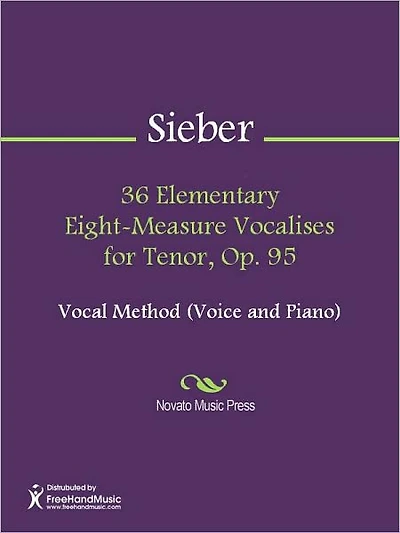 36 Elementary Eight-Measure Vocalises for Tenor, Op. 95