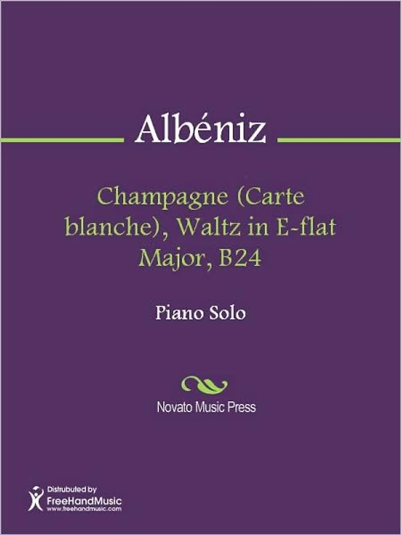 Champagne (Carte blanche), Waltz in E-flat Major, B24