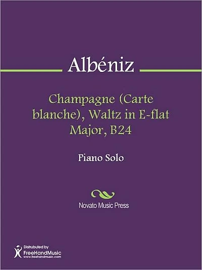 Champagne (Carte blanche), Waltz in E-flat Major, B24