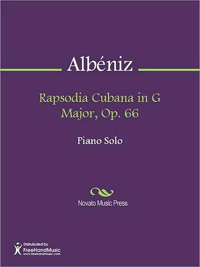 Rapsodia Cubana in G Major, Op. 66