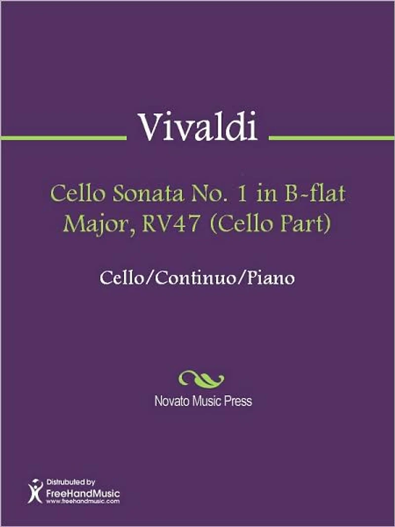 Cello Sonata No. 1 in B-flat Major, RV47 (Cello Part)