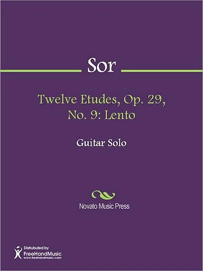 Twelve Etudes, Op. 29, No. 9: Lento