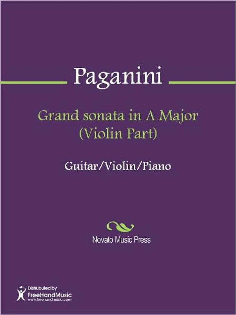 Grand sonata in A Major (Guitar/Piano Part)