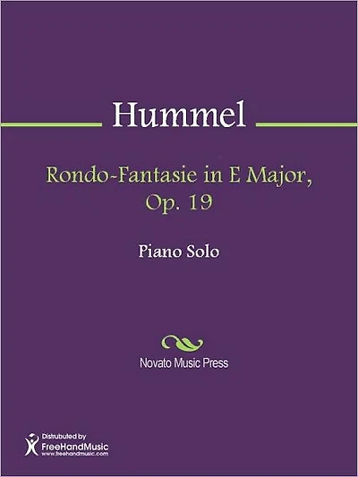 Rondo-Fantasie in E Major, Op. 19