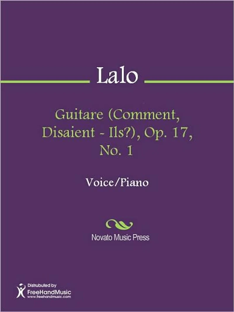 Guitare (Comment, Disaient - Ils?), Op. 17, No. 1