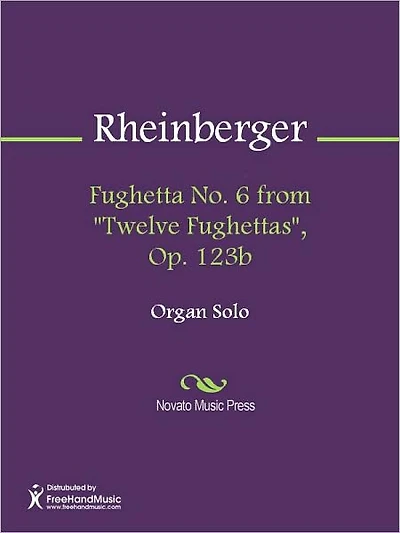 Fughetta No. 6 from "Twelve Fughettas", Op. 123b