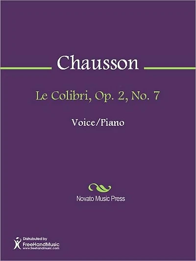Le Colibri, Op. 2, No. 7