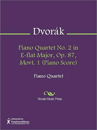 Piano Quartet No. 2 in E-flat Major, Op. 87, Movt. 1 (Piano Score)