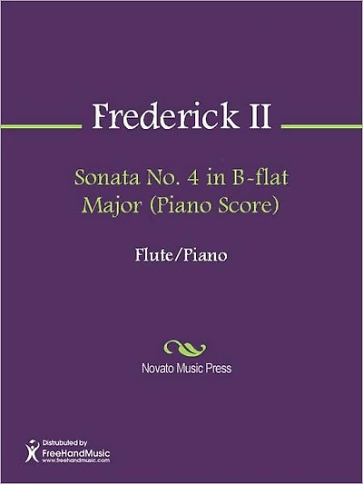 Sonata No. 4 in B-flat Major (Piano Score)