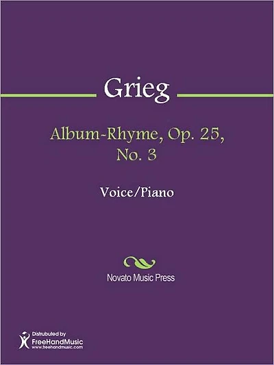 Album-Rhyme, Op. 25, No. 3