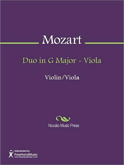Duo in G Major - Viola