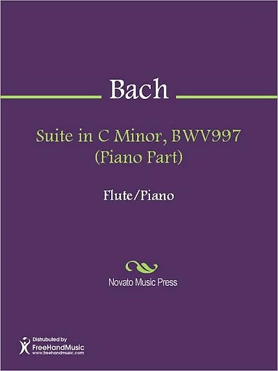 Suite in C Minor, BWV997 (Piano Part)